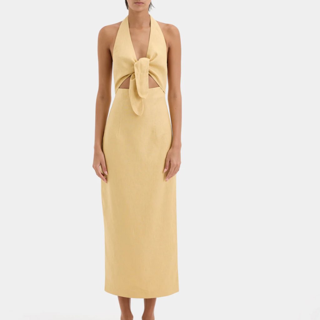 Sir. Carlotta Tie Midi Dress Usd $490 (Local Duties Included) Or 4 Installments